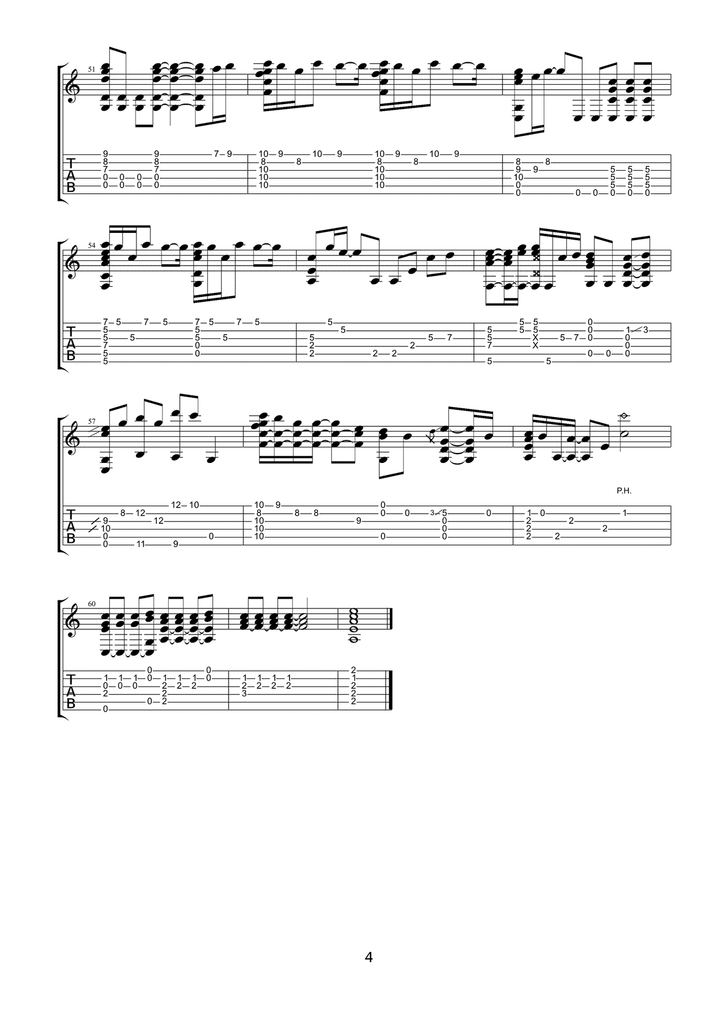 你就不要想起我吉他谱_吉他弹唱谱_田馥甄第4张